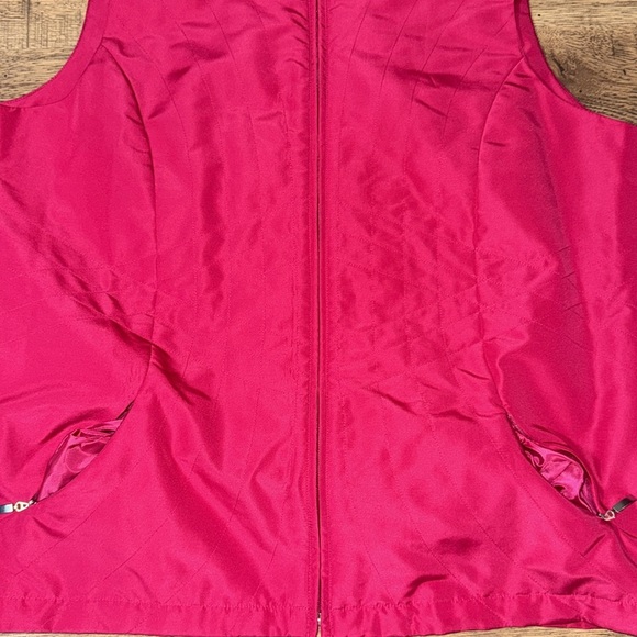 Women's Pink Sleeveless Jacket - Picture 6 of 8